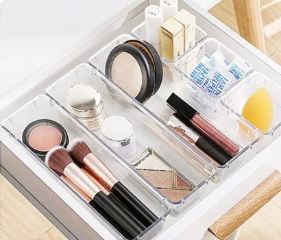 25 Pk Tableware Makeup Organiser Stackable